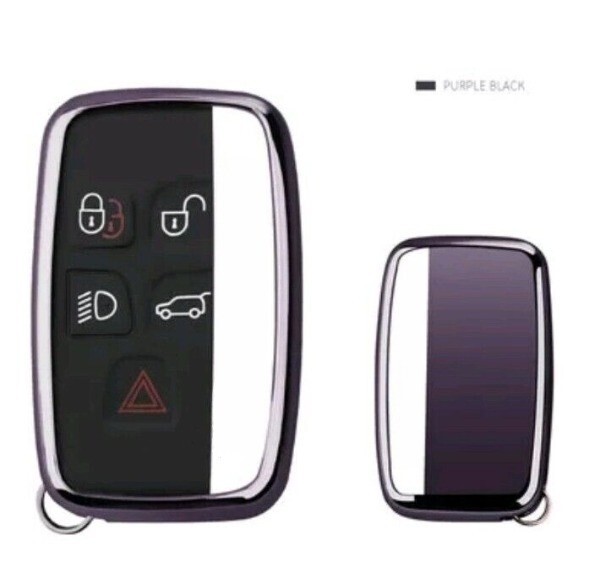 Black Protective Key Cover Case Accessory for Range Rover Evoque Discovery Keys