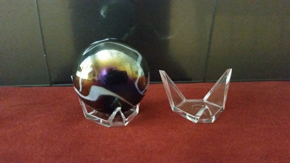 *10 Triangular 1.25" Display Stands #910 For Agate Coral Gemstones Spheres