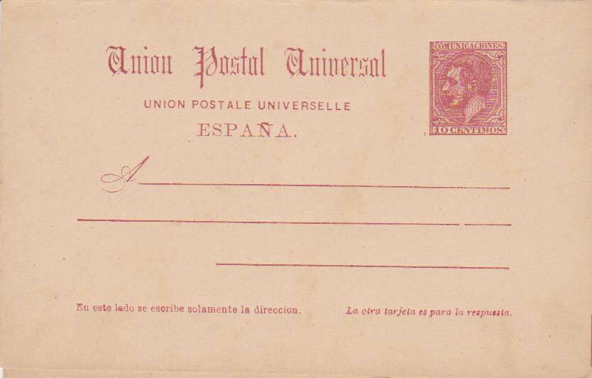 Spain Higgins & Gage 13 Unused.