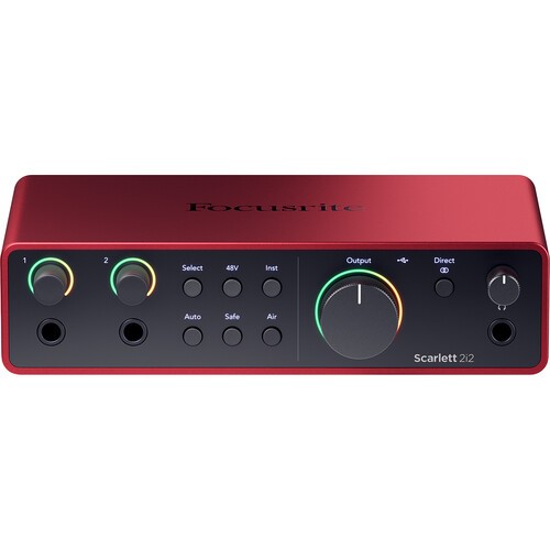 Focusrite Scarlett 2i2 Studio Audio Interface with Mic&Headphones (4th Gen) (OB)