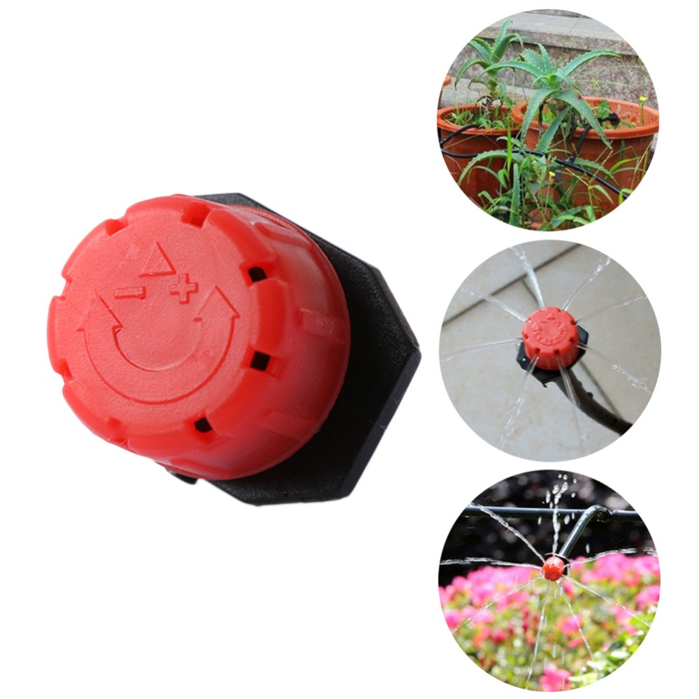 50 Pcs Adjustable Drip Irrigation Emitters Micro Dropper Dripper Stake