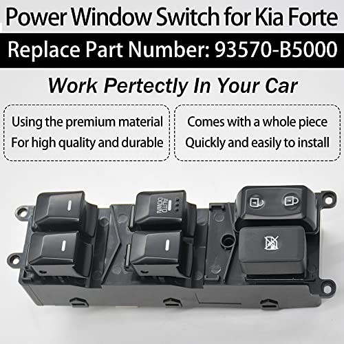 Power Window Switch for Kia Forte 2014 2015 2016 2017 2018 Master 93570-B5000