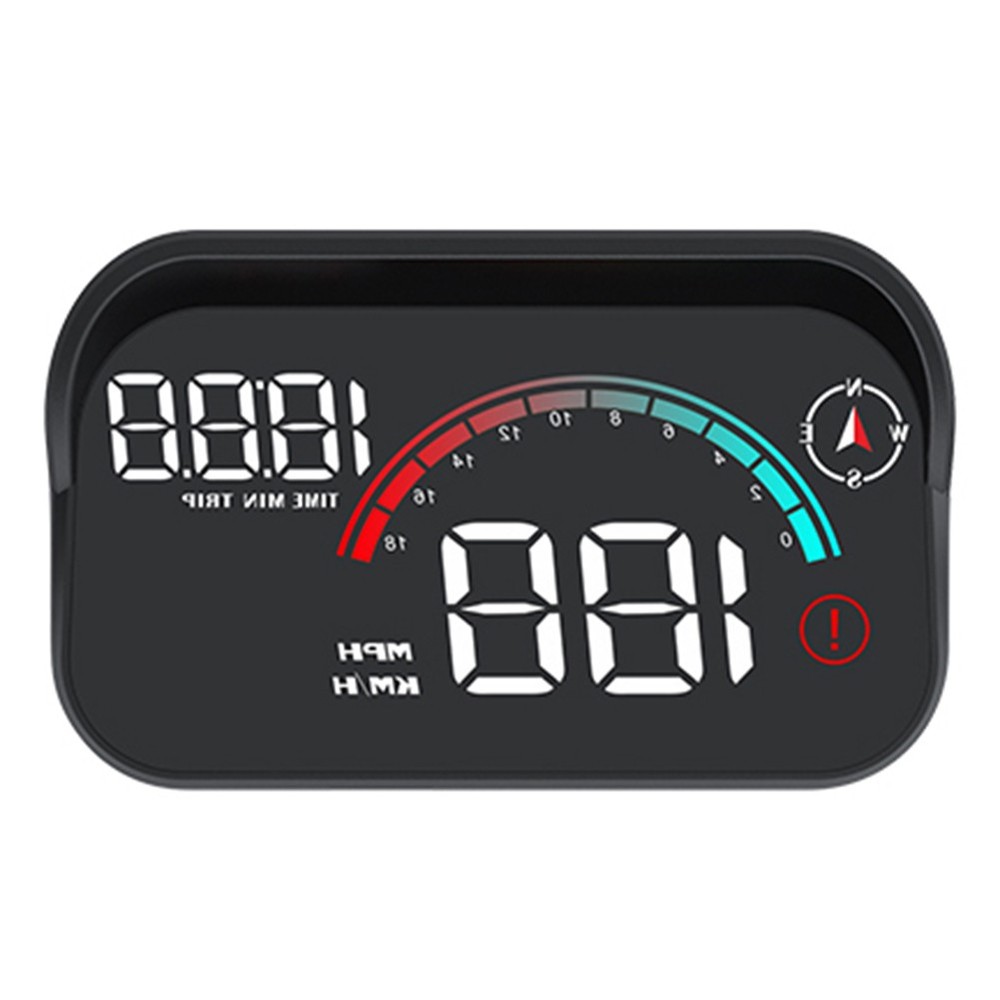 Speedometer HUD, Onboard Computer Head Up Display Gadgets Smart Time Compass
