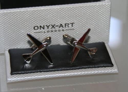 Cufflinks - Silver GLIDER Design * New * Gift Boxed