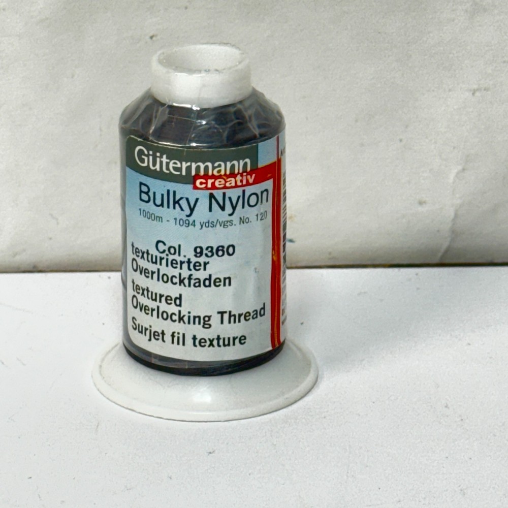 Gutermann Bulky Nylon Thread Overlocking, Textured, 9360, 1000M