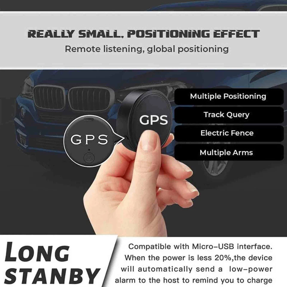Mini Car GPS Tracker Universal Magnetic Vehicle Tracking Device Wireless US LOT