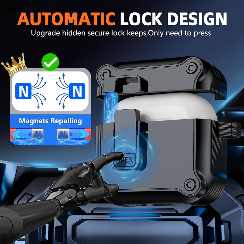 Compatible with Airpods 4Th Generation Case,With Cleaner Kit,Automatic Snap Swit