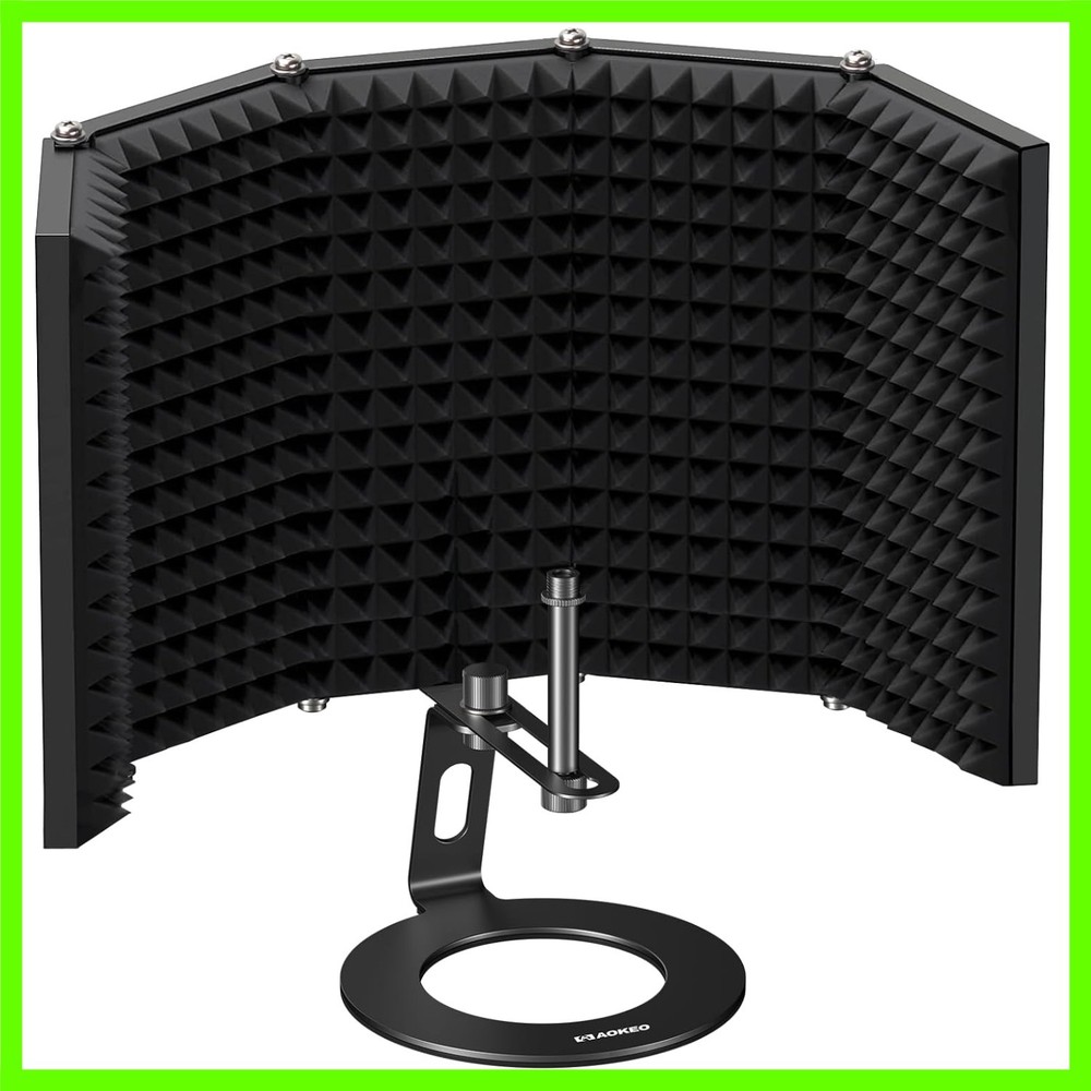 Professional Reflection Filter for Microphones, Ideal for Recording & Streaming