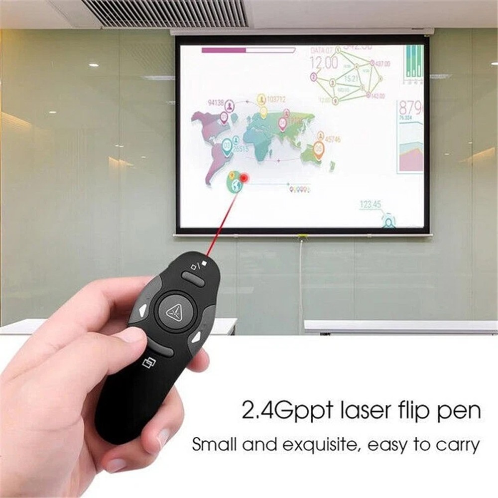 Presentation Wireless Presenter Remote Powerpoint Laser Pointer Clicker Gifts