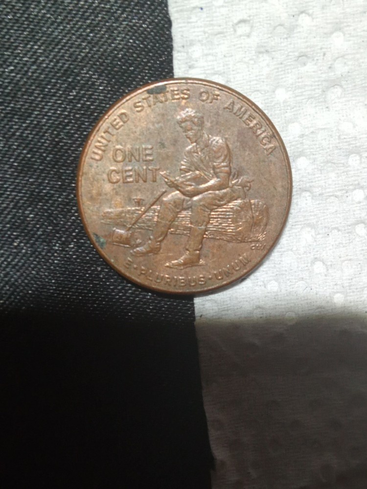 2009 Pennies Formative Years Sitting On Log
