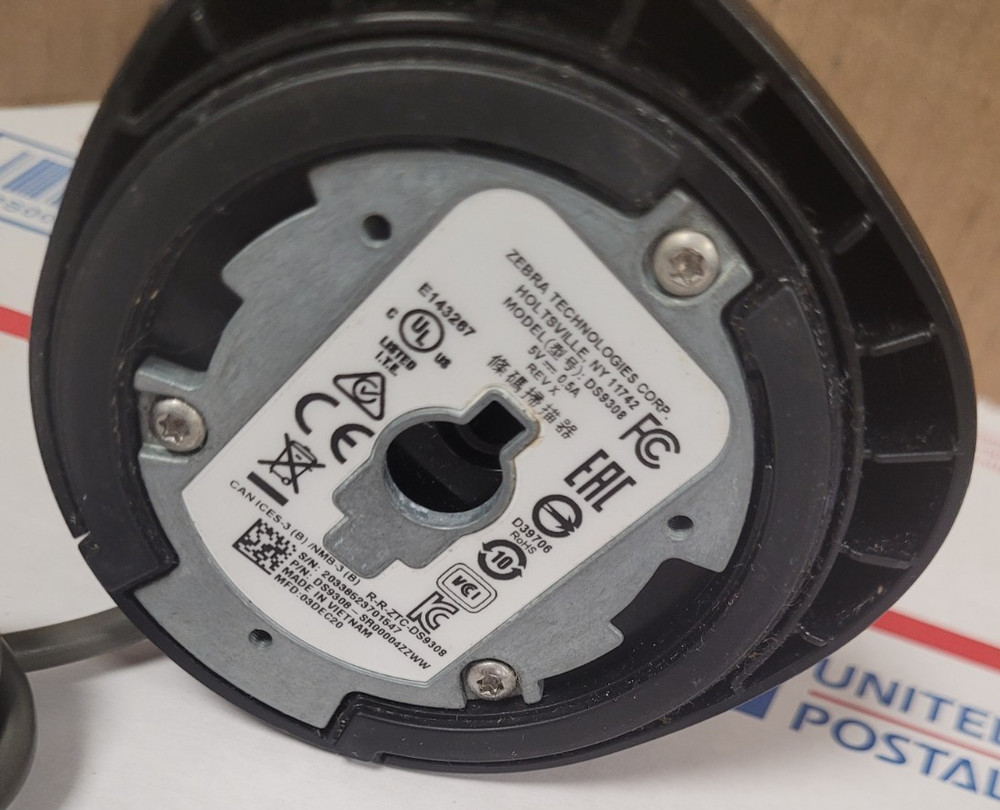 Zebra DS9308 Barcode Scanner DS9308-SR00004ZZWW (TESTED)