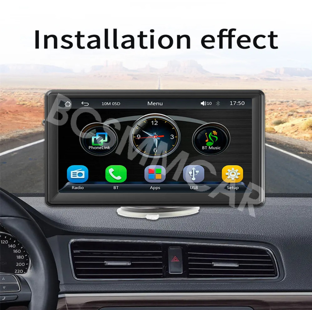 HD Car Multimedia Player Mirror Link 7in For Apple CarPlay Android Auto