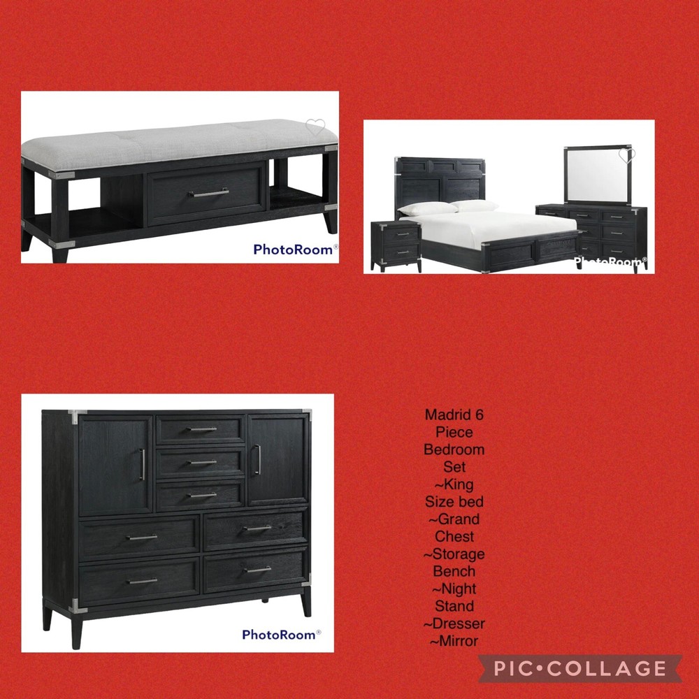 madrid 6 piece bedroom set