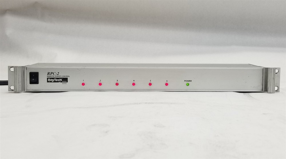 BayTech RPC-2 RPC2 Rack Mount 1U 6-Outlet Remote Power Control Unit PDU