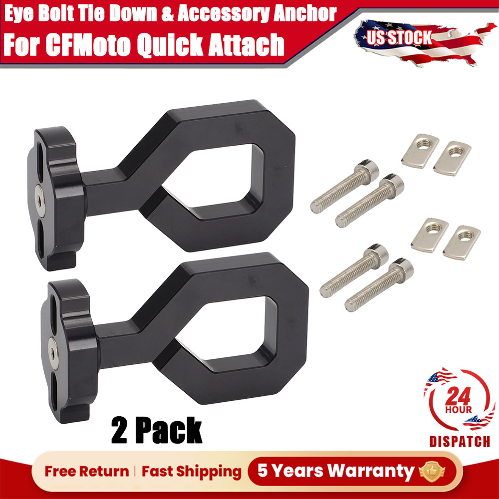 For CFMoto Quick Attach ATV & UTV Eye Bolt Tie Down & Accessory Anchor Universal
