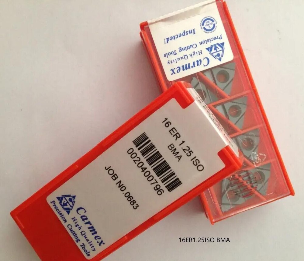 10 PCS  ORIGINAL  INSERTS     16ER1.25ISO BMA