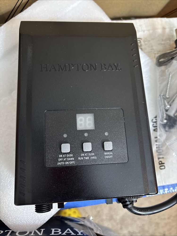 Hampton Bay Low-Voltage 60W Landscape Transformer with Built-In Surge Protector