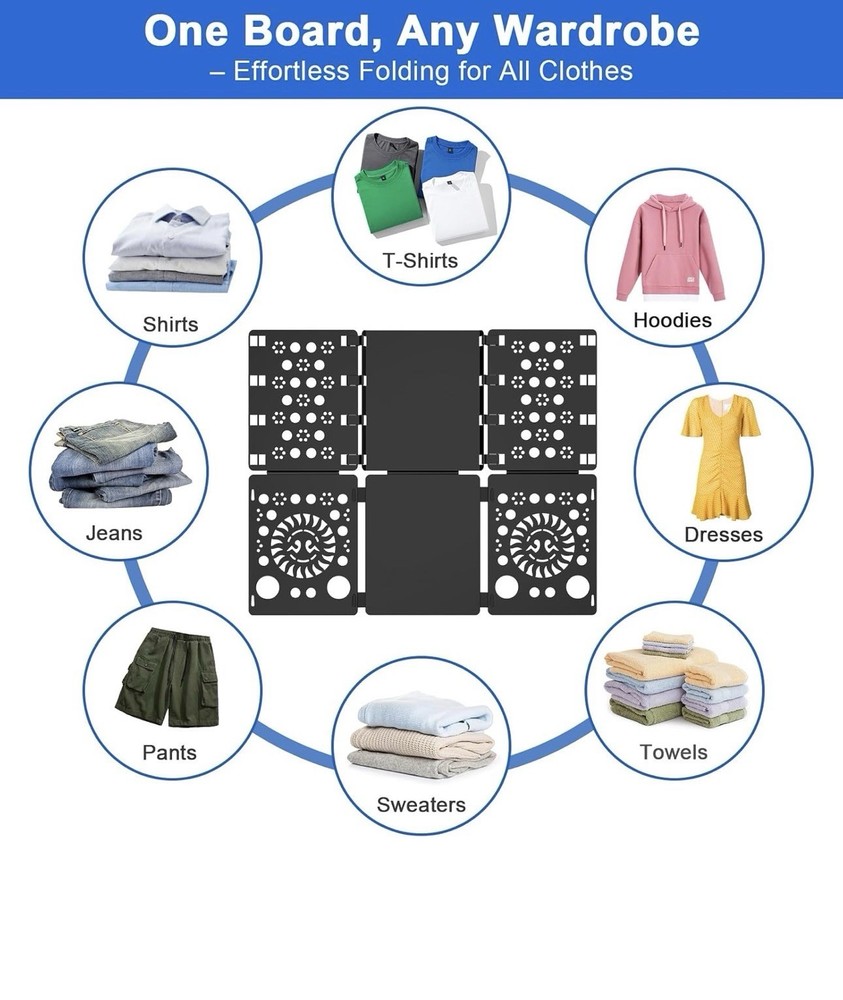V3 Shirt Folder Board Tshirt Clothes Folder Folding Board Durable Laundry Sorter