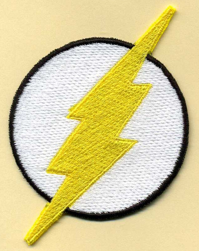 2.5" THE FLASH - Fully Embroidered Insignia Iron-on Patch