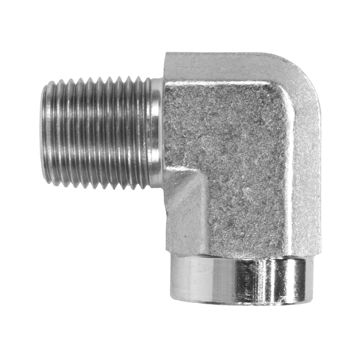 5502-08-06  HYDRAULIC FITTING  1/2" MALE PIPE  X 3/8" FEMALE PIPE 90 DEGREE