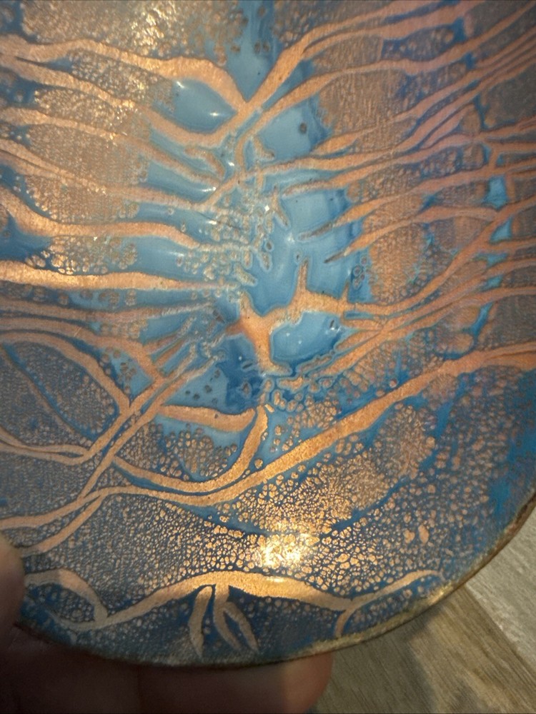 MCM Enamel On Copper Plate Multicolor / Great Design #19