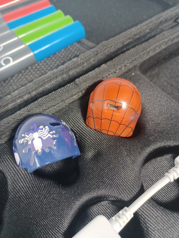 Spider-Man Ozobot & Venom Marvel Skin W/ Extras - Tested -