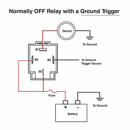 NILIGHT 5PACK 12V 4Pin SPST 30/40 AMP Auto Relay + 14AWG Sockets Wires adn Fuse