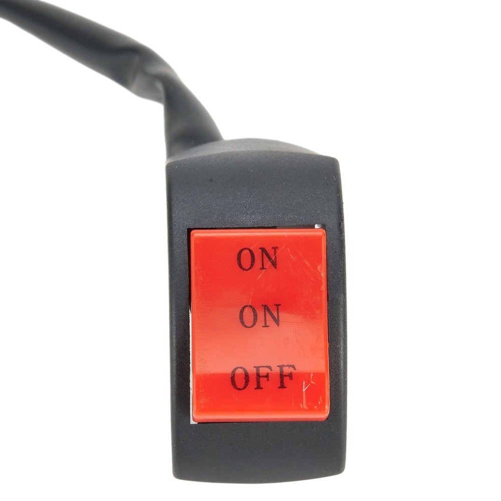 LED Headlight Switch Far Near 3-Line Motorcycle Handlebar Switch Button Part