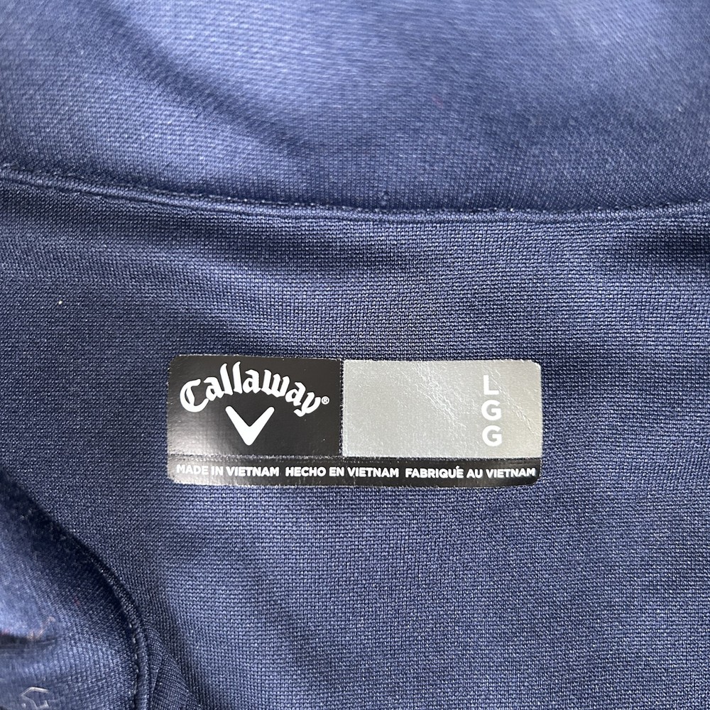 Callaway Golf 1/4 Zip Pullover Jacket Mens Large Stretch Polyester Long Sleeve