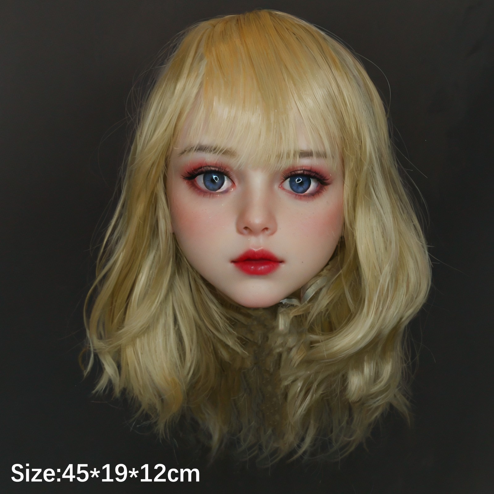 1:1 Realistic Adult Dummy Head | M16 Screw | With Hairpiece