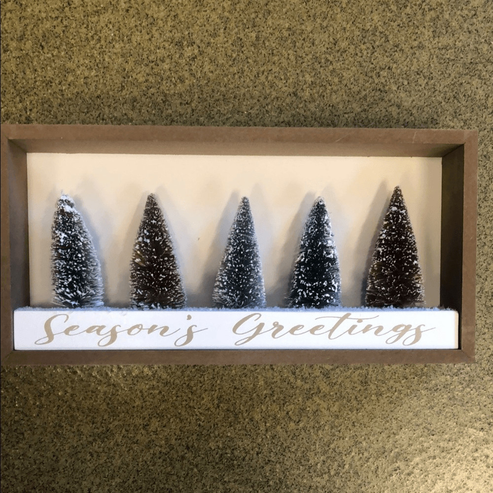 Amazon Holiday Decor Brown and Green Festive Display