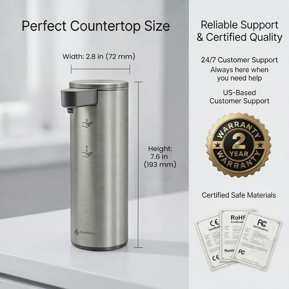 OpalDrop Automatic Liquid Soap Dispenser for Kitchen Sink – Touchless No-Drip...