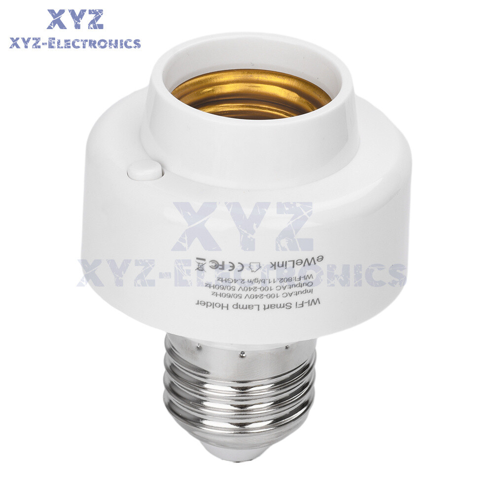 Smart WiFi Bulb Socket E26 E27 Light Bulb Adapter EWeLink Alexa Google Control