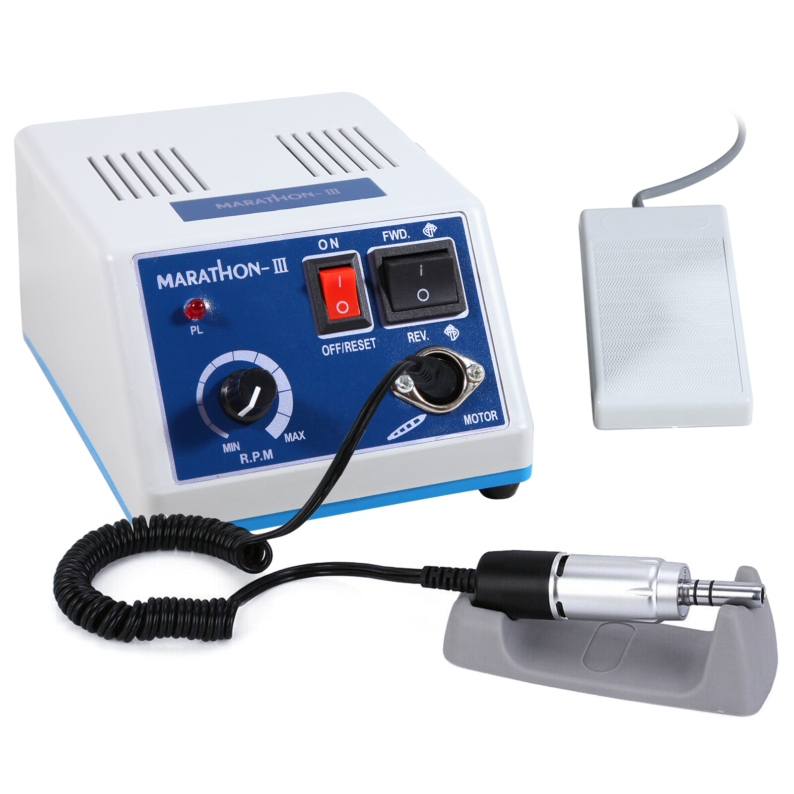 Dental Lab Marathon Electric Micromotor Polishing Unit + 35K rpm Motor Handpiece
