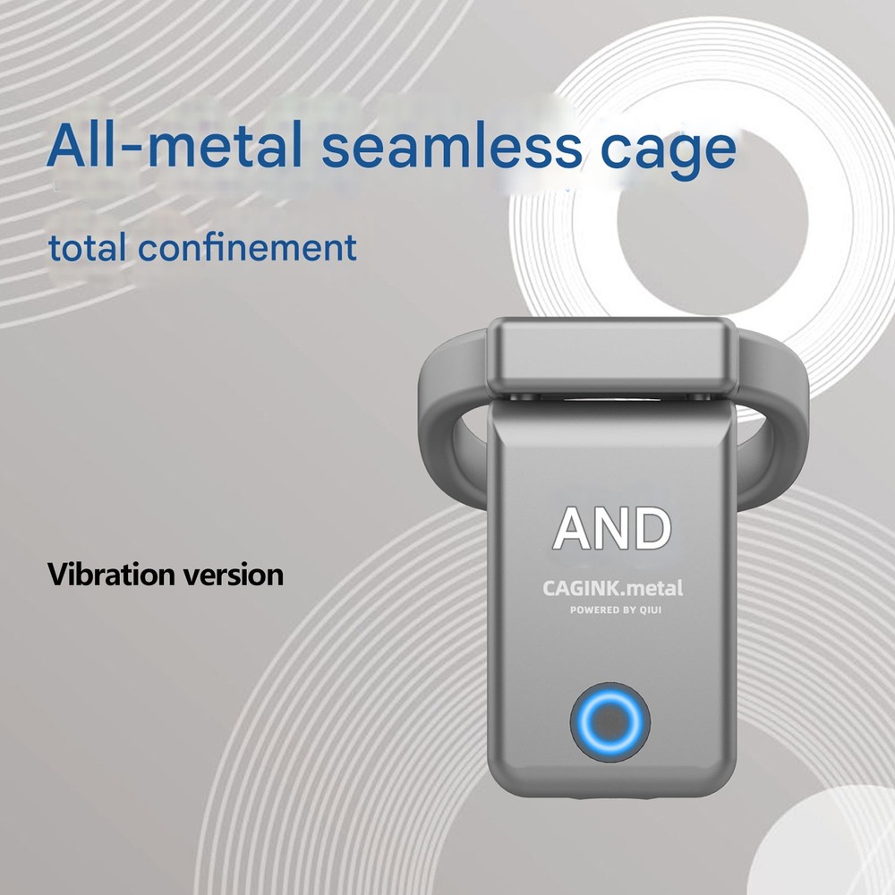 Male Chastity Cage AI Function APP Remote Control Bluetooth Lock Vibration