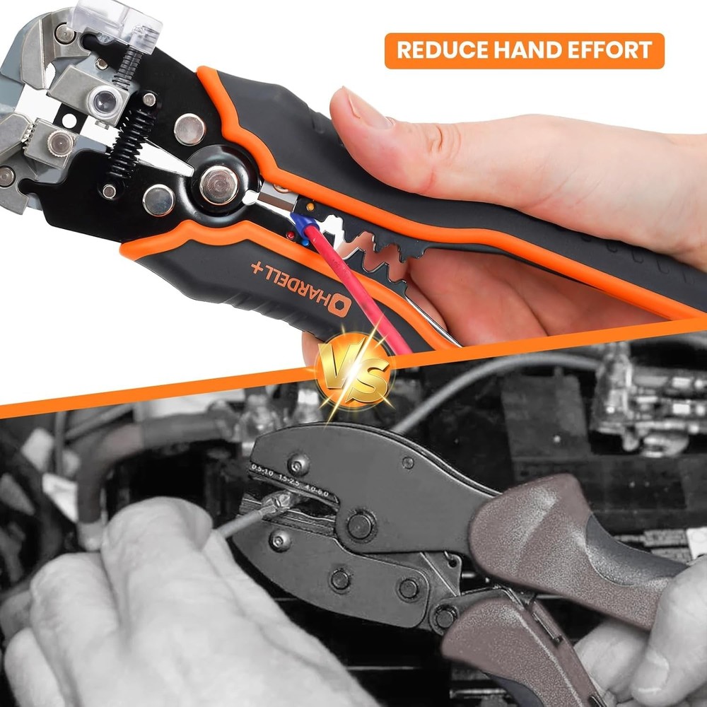 + Wire Stripper Tool, 3-in-1 Automatic Wire Stripper, Self Adjusting Wire Cri...