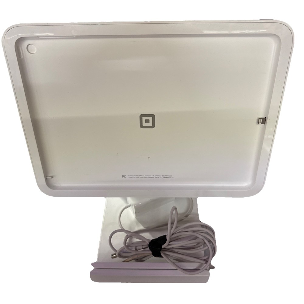Square 5089 Desktop Tablet Stand White For Lighting Cable