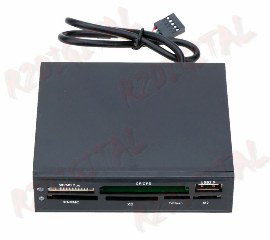 CARD READER INTERNAL CARD READER CARDS 3.5 ALL USB SD XD TF MS MICRO IN FLOPPY COMPARTMENT