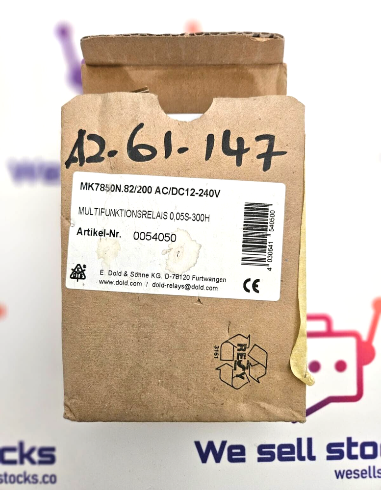 E.DOLD & SOHNE MK7850N.82/200 TIME RELAY