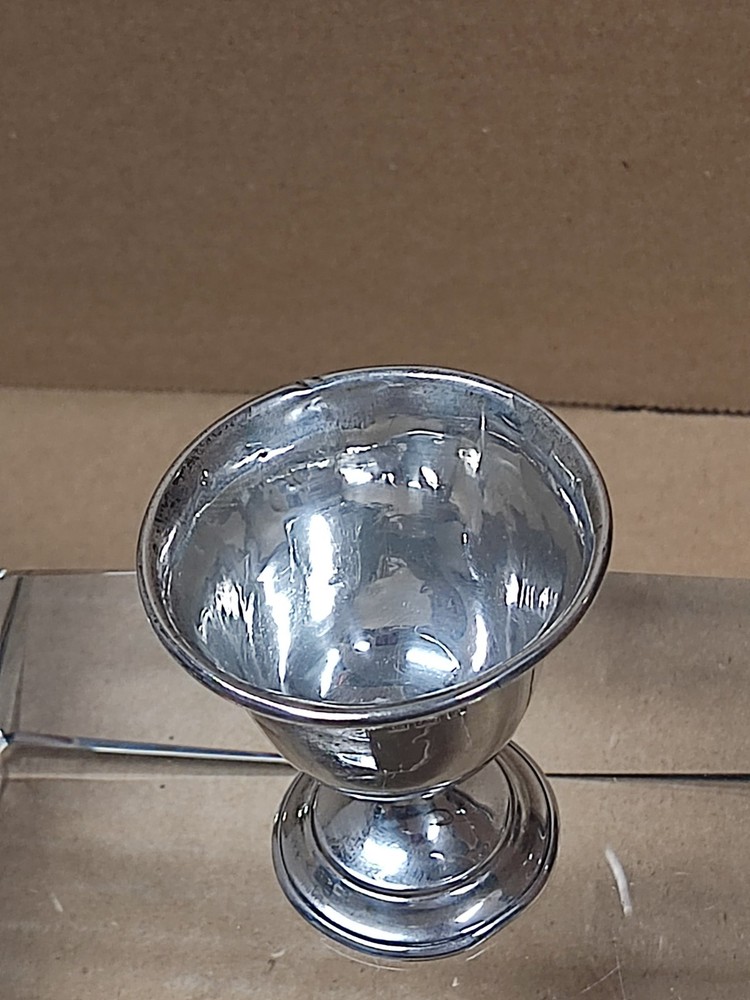 Antique Sterling Silver Egg Cup , Birmingham, William Devenport
