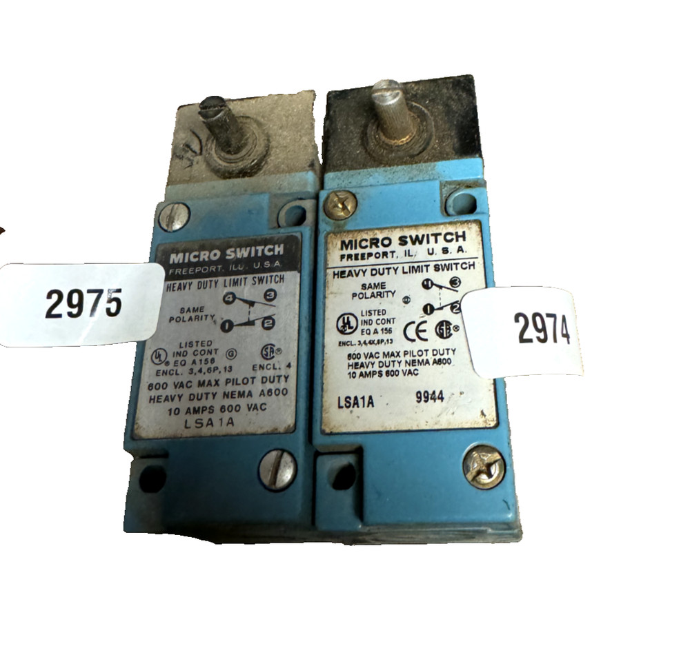 Micro Switch LSA1A Heavy Duty Limit Switch, 10 amp, 600VAC