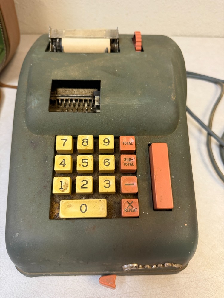 Vintage General Gilbert Model 407 Electric Adding Machine - untested