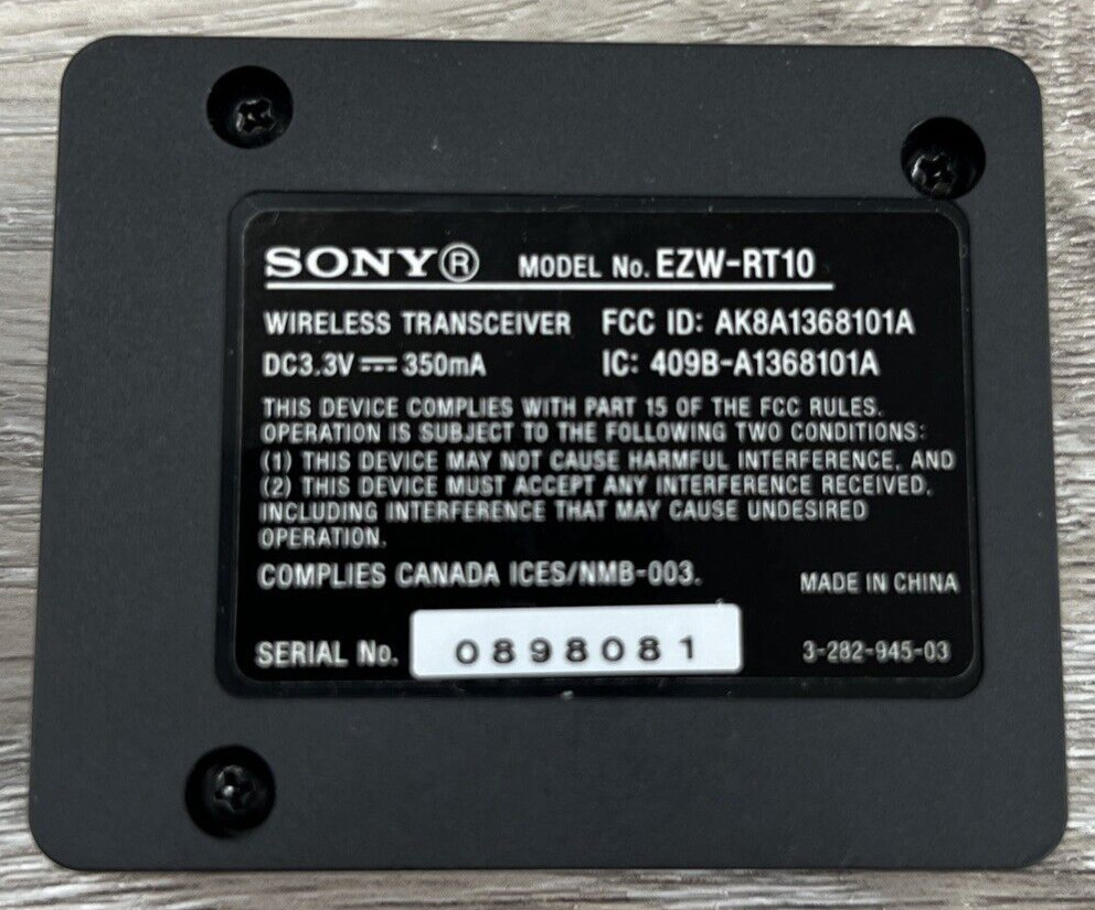 Sony S-Air Wireless Transceiver EZW-RT10A CARD ONLY - OEM