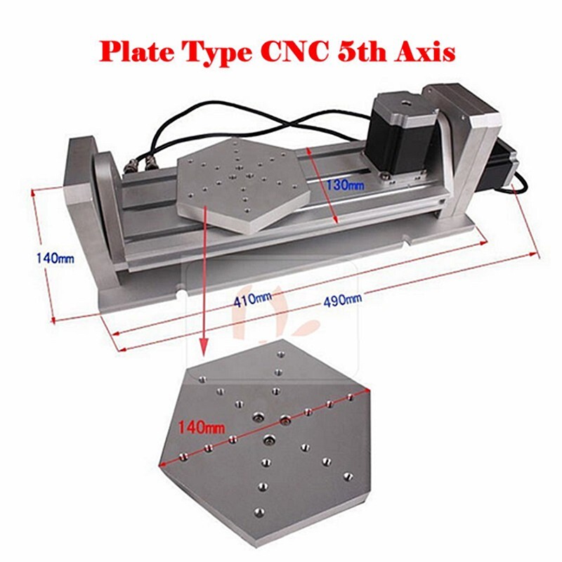 CNC 5th axis ( A aixs Rotary axis ) plate type disc type for cnc milling router
