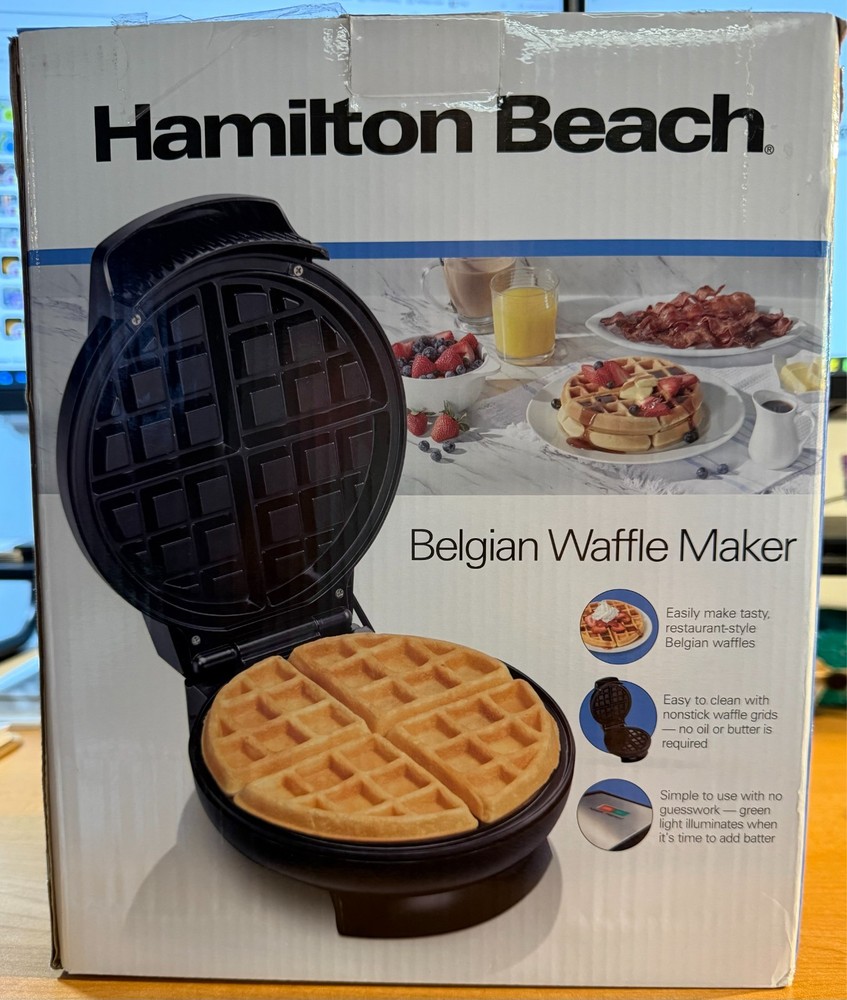Hamilton Beach Belgian Waffle Maker - New in Box!
