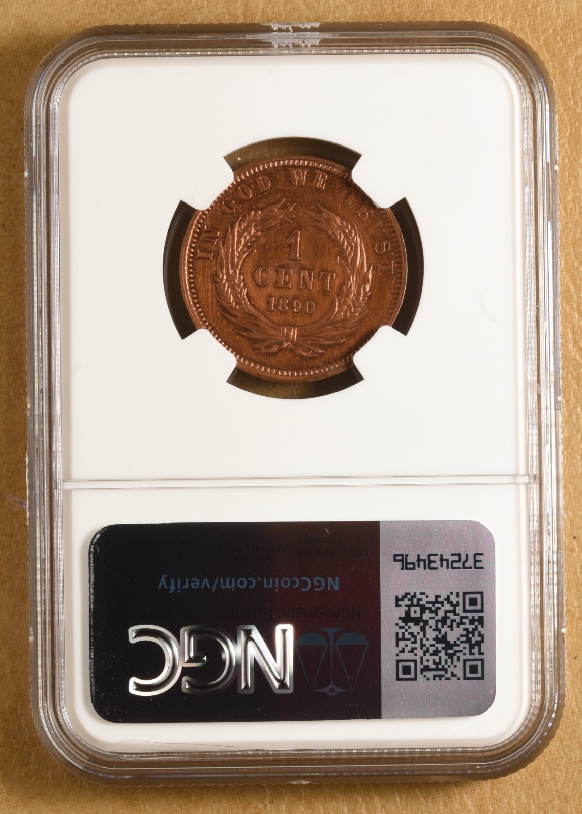 1890 E Liberia Cent '1 Cent in Wreath Copper Pattern' NGC Specimen Details