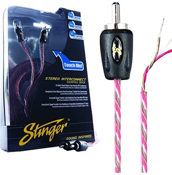 Stinger 4000 Series 2-Channel RCA Interconnect Cable
