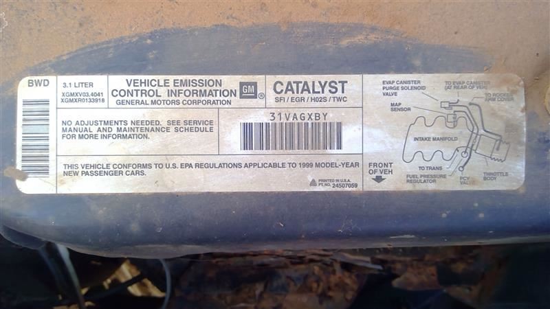 CENTURY 1999 High Mounted Stop Light 187841