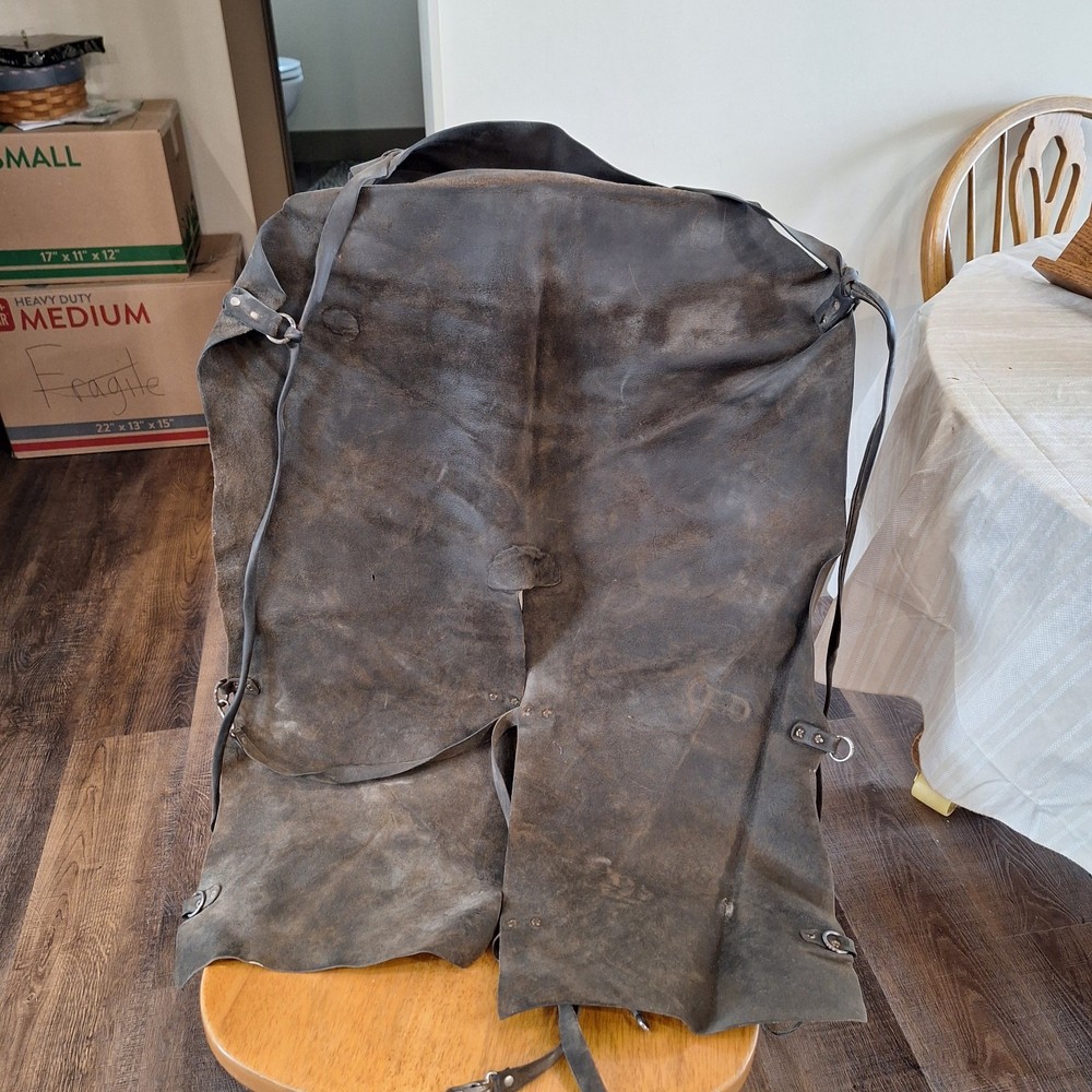 Vintage Leather Blacksmith Chaps