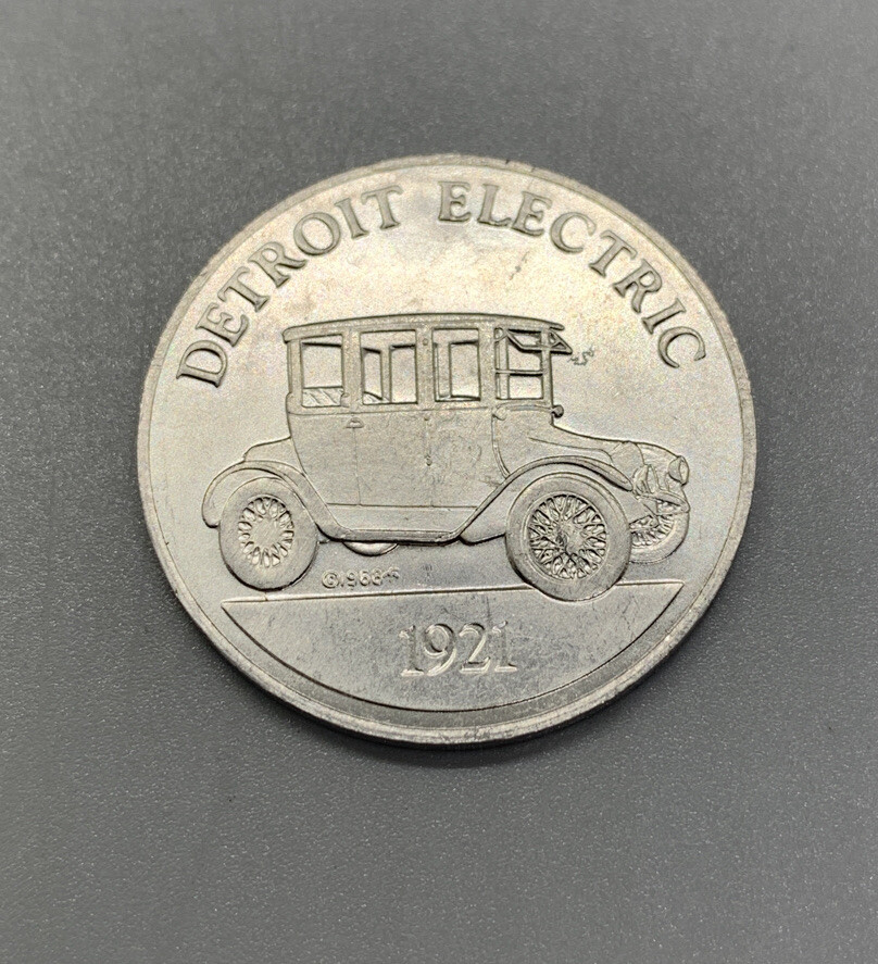 VTG Detroit Electric 1921 Sunoco Silver Token
